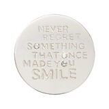 Nikki Lissoni Never Regret Something That Once Made You Smile Silver-Plated 23mm Coin C1559SS, MPN:…