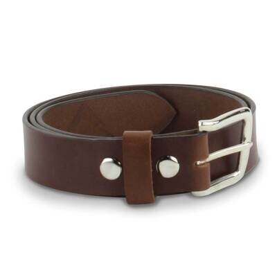Brown Leather 38 Inch Smooth Leather Belt GM20654-38, MPN: GM20654-38,