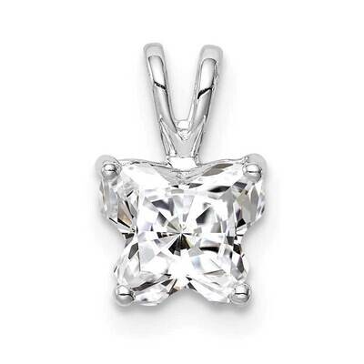 Butterfly Pendant Sterling Silver Rhodium-plated CZ Diamond QP5062, MPN: QP5062, 883957813998