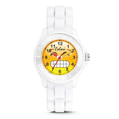 Colori Happy Smile Chilly 30mm White Key Ring Watch Set XWA5714, MPN: XWA5714, 871932328971