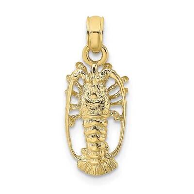 Florida Lobster with Out Claws Charm 10k Gold 10K8038, MPN: 10K8038,