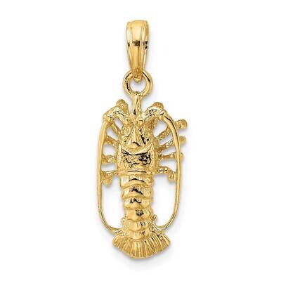 Florida Lobster with Out Claws Charm 14k Gold K8035, MPN: K8035, 63721805293