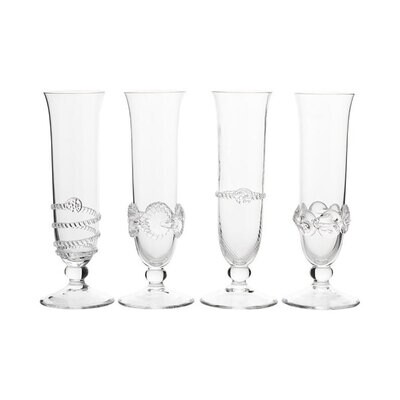 Juliska Heritage Set of 4 Champagne Flutes B560SET/C, MPN: B560SET/C, 815261026344