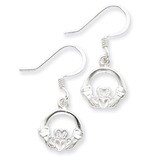 Claddagh Earrings Diamond-cut Sterling Silver QE4164, MPN: QE4164, 886774112930