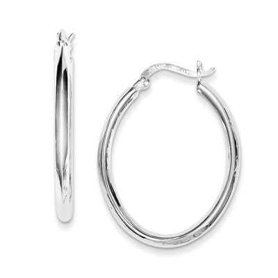 Hoop Earrings Sterling Silver QE3682, MPN: QE3682, 883957927626