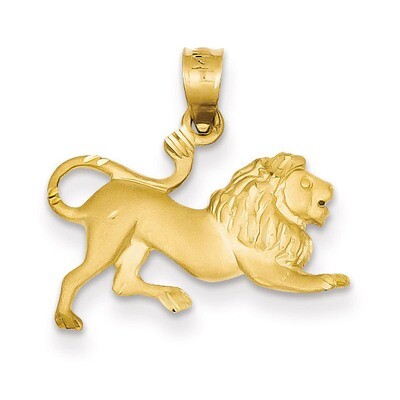 Lion Charm 14k Gold C83, MPN: C83, 883957861388