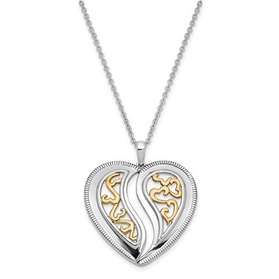 Gold-plated Just Perfect 18 Inch Necklace Sterling Silver QSX648, MPN: QSX648, 883957959726