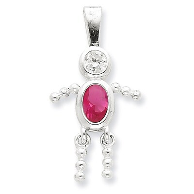October Boy Pendant Diamond Sterling Silver QC6713OCT, MPN: QC6713OCT, 716838193974