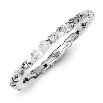 Band Sterling Silver Diamond QR1962-8, MPN: QR1962-8, 191101283864