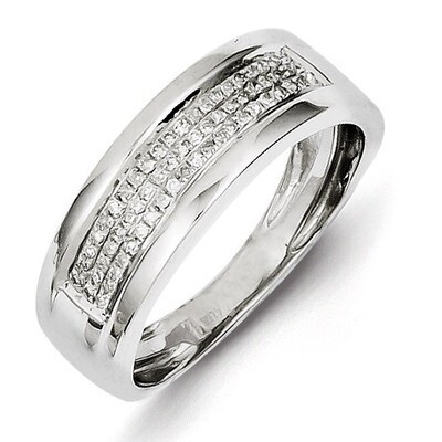 Ladies Band Sterling Silver Diamond QR4809-6, MPN: QR4809-6, 883957439891