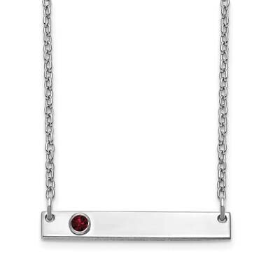 1 Birthstone Small Bar Necklace Sterling Silver XNA1086/1SS, MPN: XNA1086/1SS, 191101989001