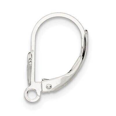 Fleur De Lis with Loop Leverback Setting Sterling Silver SS4842, MPN: SS4842,