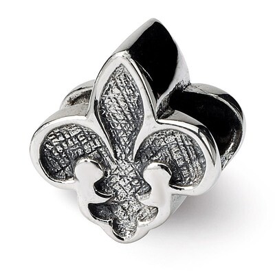 Fleur de Lis Bead - Sterling Silver QRS1293, MPN: QRS1293, 883957302539