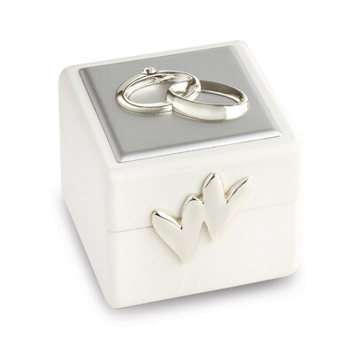 Double Rings &amp; Hearts Wedding Ring Box GM18244, MPN: GM18244, 15227870022