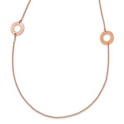 Leslie&#39;s Fancy Necklace Sterling Silver Rose-tone HB-QLF1030-38, MPN: QLF1030-38, 191101879241