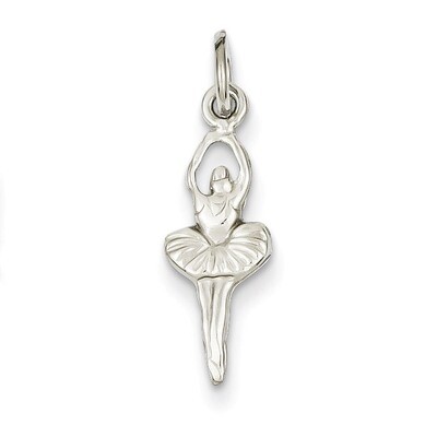 Ballerina Charm 14k White Gold K936, MPN: K936, 883957868981