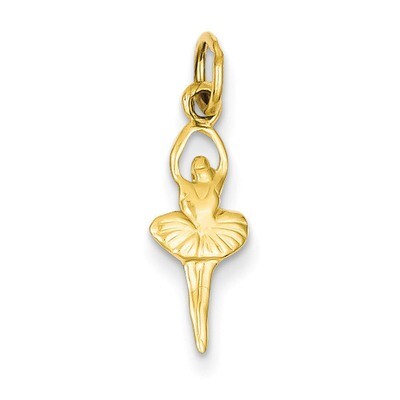 Ballerina Charm 14k Gold Polished K935, MPN: K935, 883957868974