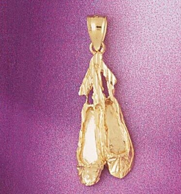 Dazzlers Jewelry Ballerina Shoe Pendant Necklace Charm Bracelet in Yellow, White or Rose Gold 6111,…