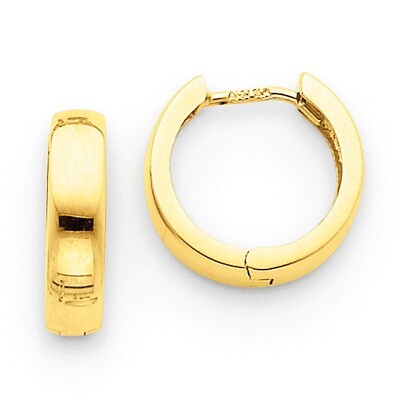 Hinged Hoop Earrings 14k Gold TM609, MPN: TM609, 869786091592