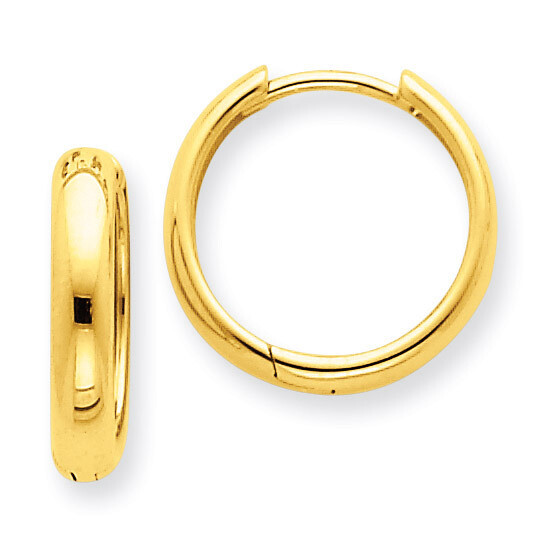 Hinged Hoop Earrings 14k Gold XY1121, MPN: XY1121, 886774732084