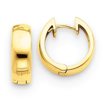 Hinged Hoop Earrings 14k Gold XY1127, MPN: XY1127, 886774134062