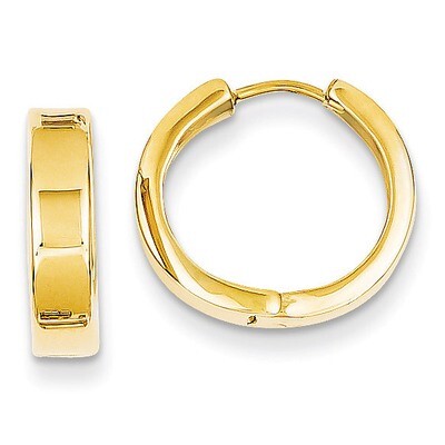 Hinged Hoop Earrings 14k Gold Y7910, MPN: Y7910, 869786070665