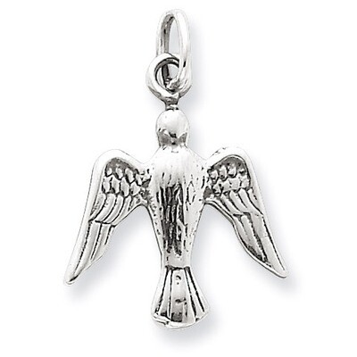 Dove Charm Antiqued Sterling Silver QC6695, MPN: QC6695, 191101184796
