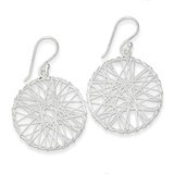 Open Circle Wrapped Wire Earrings Sterling Silver QE8923, MPN: QE8923, 886774749983