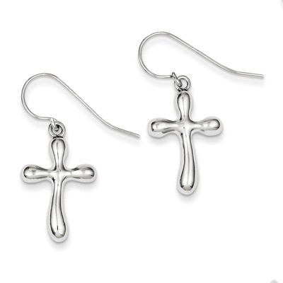 Cross Earrings Sterling Silver QE4775, MPN: QE4775, 191101561283
