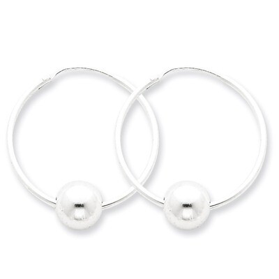 Hoop Earrings Sterling Silver QE4665, MPN: QE4665, 883957932767