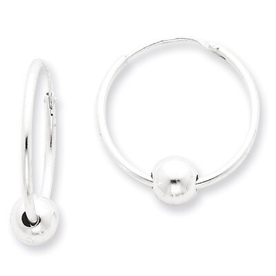 Hoop Earrings Sterling Silver QE4664, MPN: QE4664, 883957932750