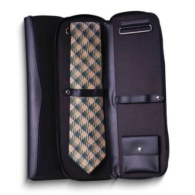 Black Leather with Removable Storage Compartment Travel Tie Case GM24089BK, MPN: GM24089BK, 7971405…