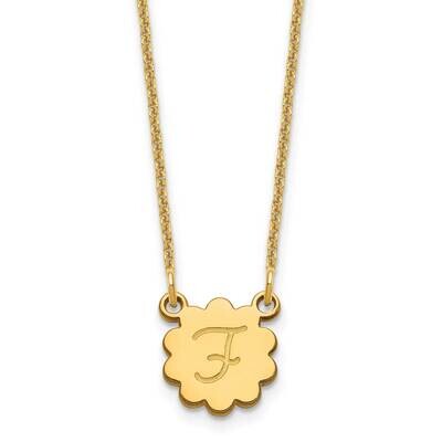 Initial Flower Necklace 14k Gold XNA1352Y, MPN: XNA1352Y,