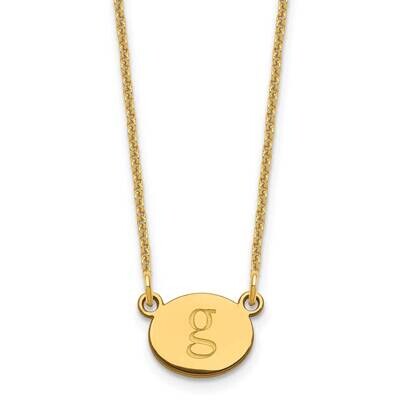 Initial Oval Necklace 14k Gold XNA1348Y, MPN: XNA1348Y,