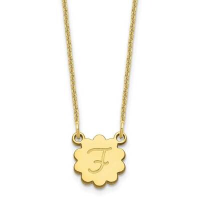 Initial Flower Necklace 10k Gold 10XNA1352Y, MPN: 10XNA1352Y, 196904158531