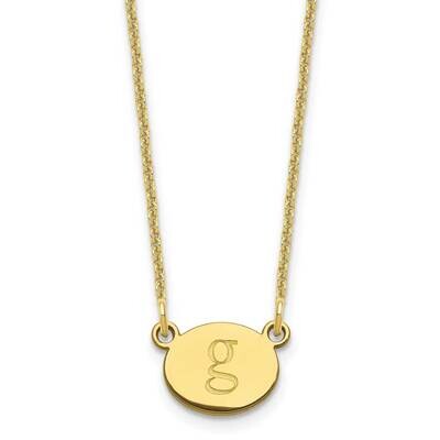 Initial Oval Necklace 10k Gold 10XNA1348Y, MPN: 10XNA1348Y, 196904158579
