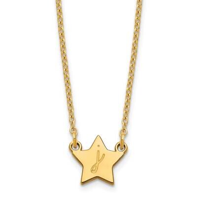Initial Star Necklace Sterling Silver XNA1350GP, MPN: XNA1350GP,