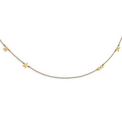 4 Initial Symbol Necklace 14k Gold XNA1289Y, MPN: XNA1289Y,