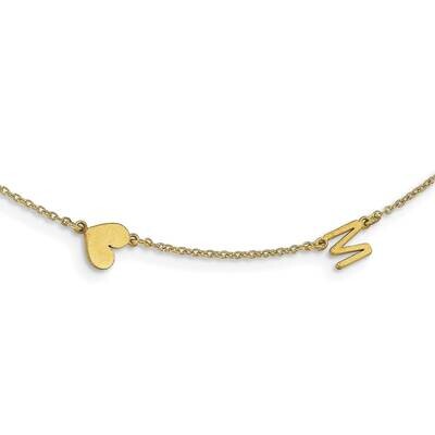 2 Initial/Symbol Necklace 10k Gold 10XNA1287Y, MPN: 10XNA1287Y, 196904158715