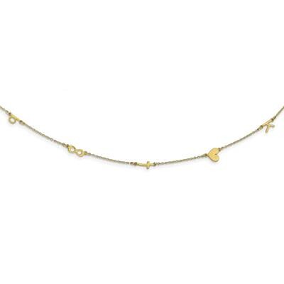 5 Initial/Symbol Necklace 10k Gold 10XNA1290Y, MPN: 10XNA1290Y, 196904158685