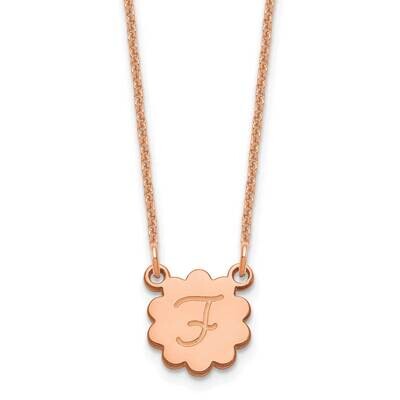 Initial Flower Necklace 14k Rose Gold XNA1352R, MPN: XNA1352R,