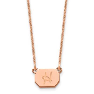 Initial Octagon Necklace 14k Rose Gold XNA1349R, MPN: XNA1349R,