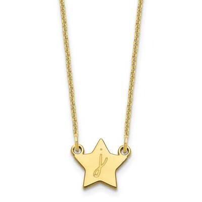 Initial Star Necklace 14k White Gold 10XNA1350Y, MPN: 10XNA1350Y, 196904158555