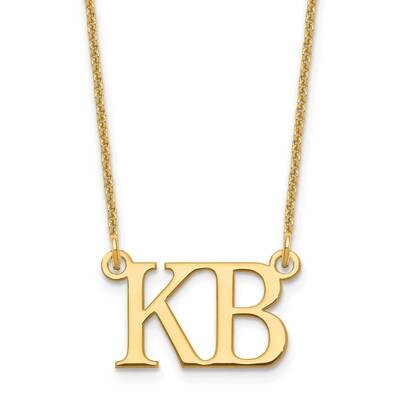 2 Initial Necklace 14k Gold Large XNA1248Y, MPN: XNA1248Y,