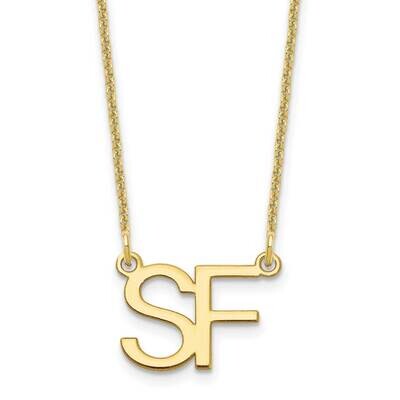 2 Initial Necklace 10k Gold Large 10XNA1249Y, MPN: 10XNA1249Y, 196904158807