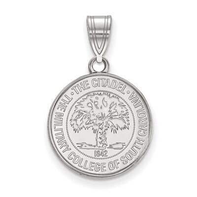 The Citadel Medium Crest Pendant Sterling Silver SS030TCI, MPN: SS030TCI, 886774701509