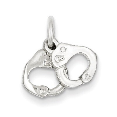 Handcuffs Charm Sterling Silver QC1014, MPN: QC1014, 883957975641