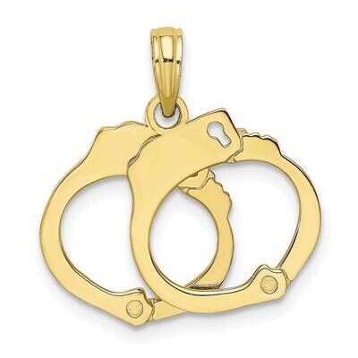 Moveable Handcuffs Charm 10k Gold 10K7253, MPN: 10K7253, 63721818705