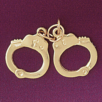 Dazzlers Jewelry Handcuff Pendant Necklace Charm Bracelet in Yellow, White or Rose Gold 4565, MPN: …