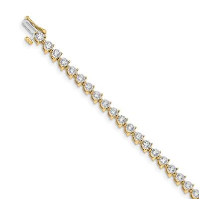 SI1/SI2 G H I Bracelet 14k Yellow Gold Lab Grown Diamond BM4656-200-YLG, MPN: BM4656-200-YLG, 88395…